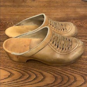 Vintage Olaf Daughters Wooden Clogs